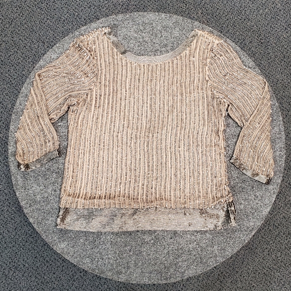 Sparkly Beaded Open Back Top - Picture 3 of 5